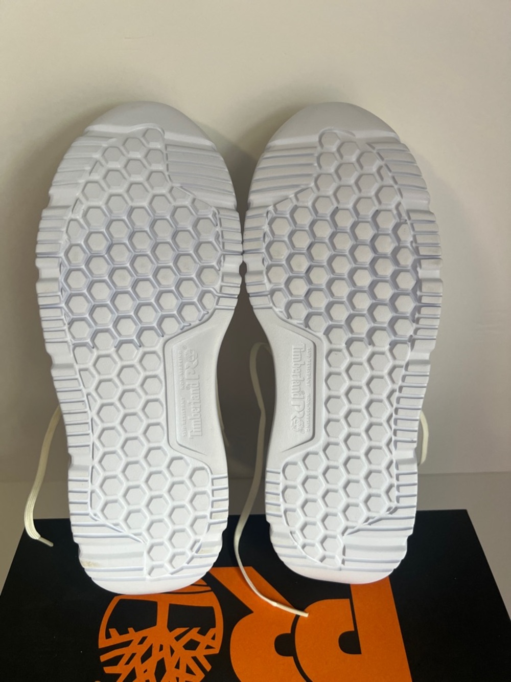 Timberland PRO Cream and White Athletic Work Shoes - Picture 6 of 9